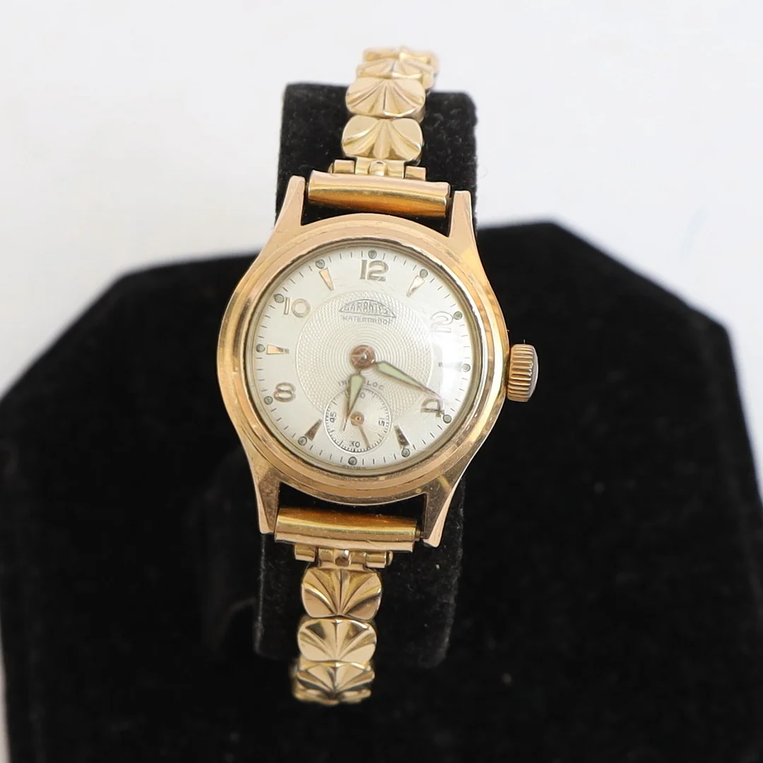 DAMARMBANDSUR, Garantex, förgylld boett, förgyllt stålarmband. — Wristwatches — Falun Auktionsbyrå