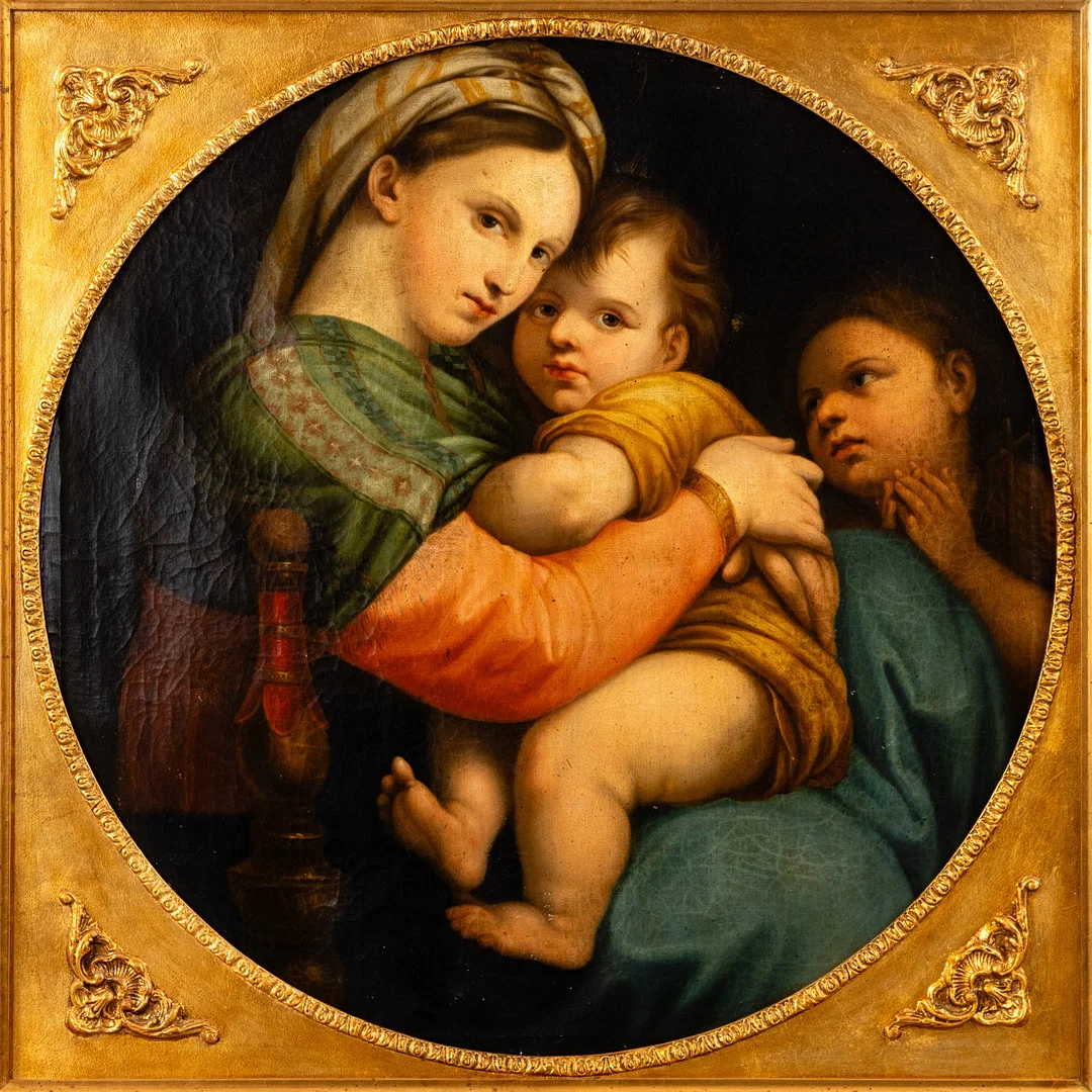 NACH RAPHAEL (1483-1520). Madonna della Seggiola. — Paintings — Stockholms Auktionsverk Hamburg