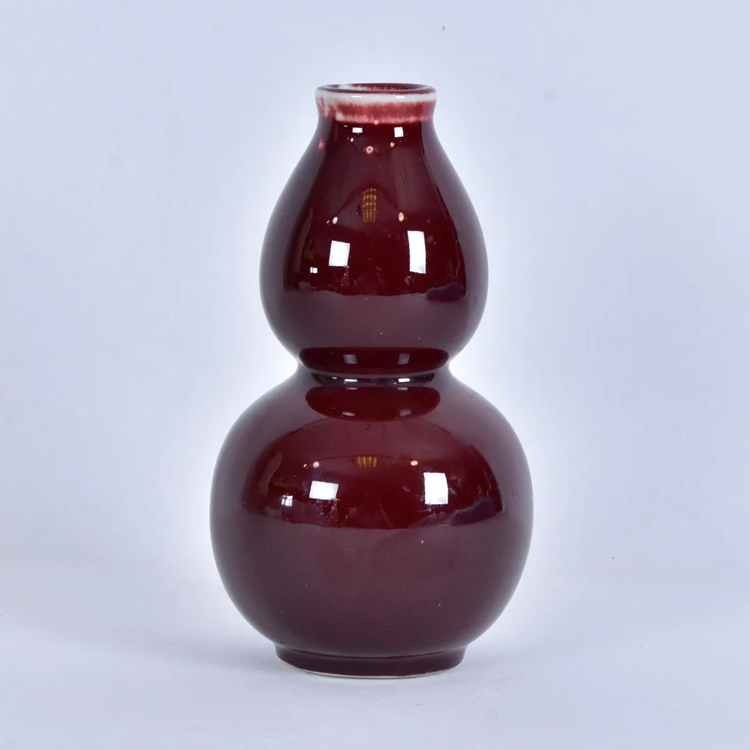 VAS, porslin, Kina, Kangxi-stil, 1900-tal. — Ceramics & Porcelain — Halmstads Auktionskammare