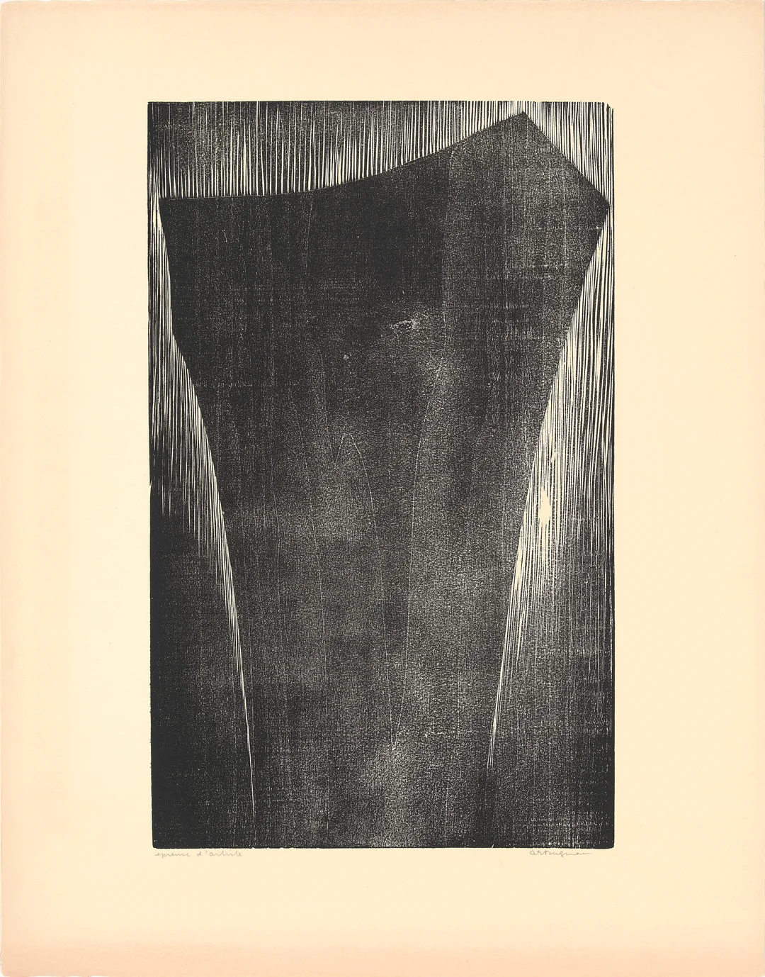 Bergman, Anna-Eva — "G B2-1957 Norden/Le Nord" 1957 — Kunst/Grafikk — Blomqvist