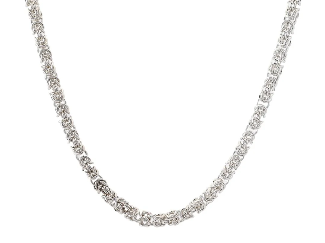 COLLIER, sterlingsilver, kejsarlänk, längd 42 cm, vikt ca 36,1 g. — Smycken/Collier — Kaplans