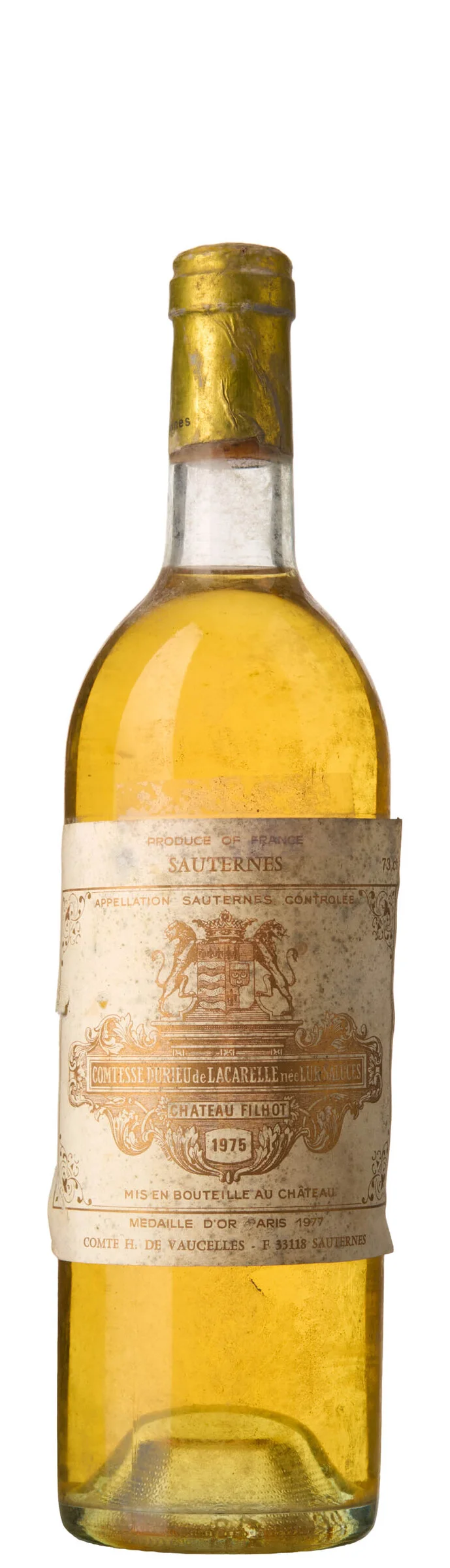 1 x Chateau Filhot 1975 — 1 x Chateau Filhot 1975 — Vin/Vin — Blomqvist