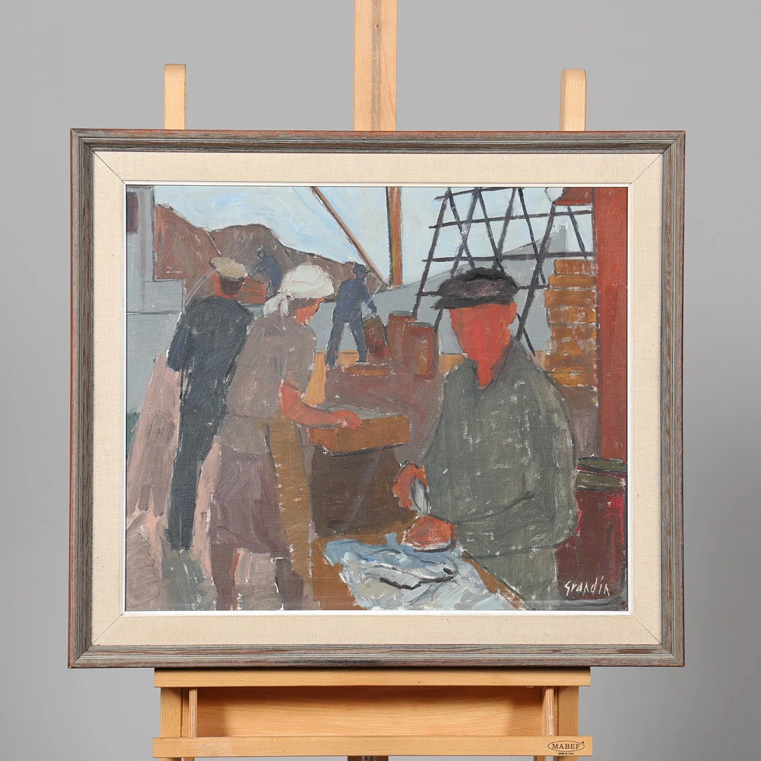 SVÄN GRANDIN. OLJA PÅ DUK, signerad. — Paintings — Borås Auktionshall