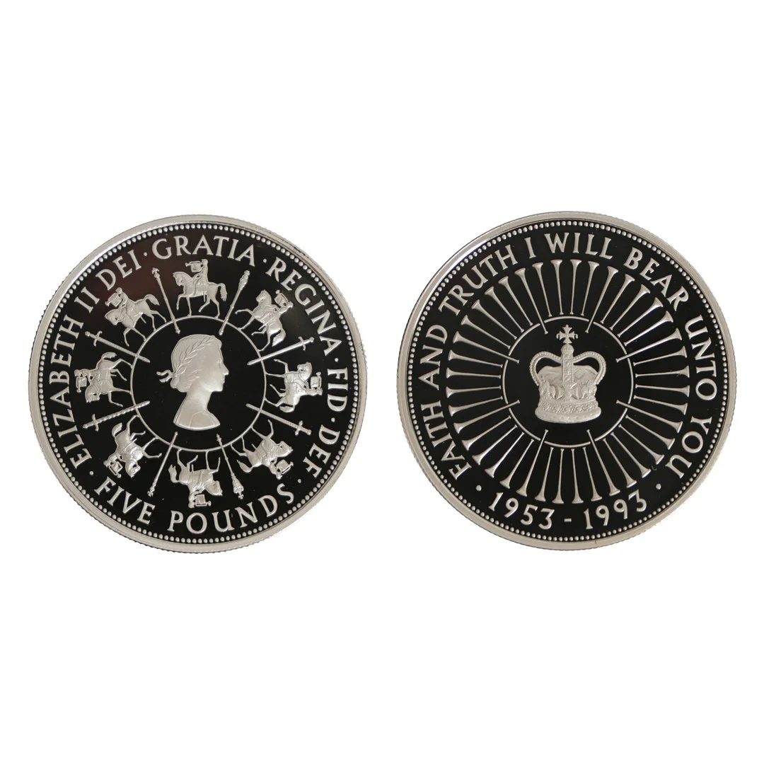A ROYAL MINT UNITED KINGDOM SILVER PROOF CROWN. — Coins & Banknotes — Bishop & Miller