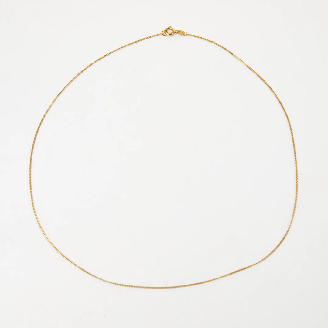 HALSKEDJA, 18 k guld, pansarlänk, svensk importstämpel. — Necklace — Stockholms Auktionsverk Sickla