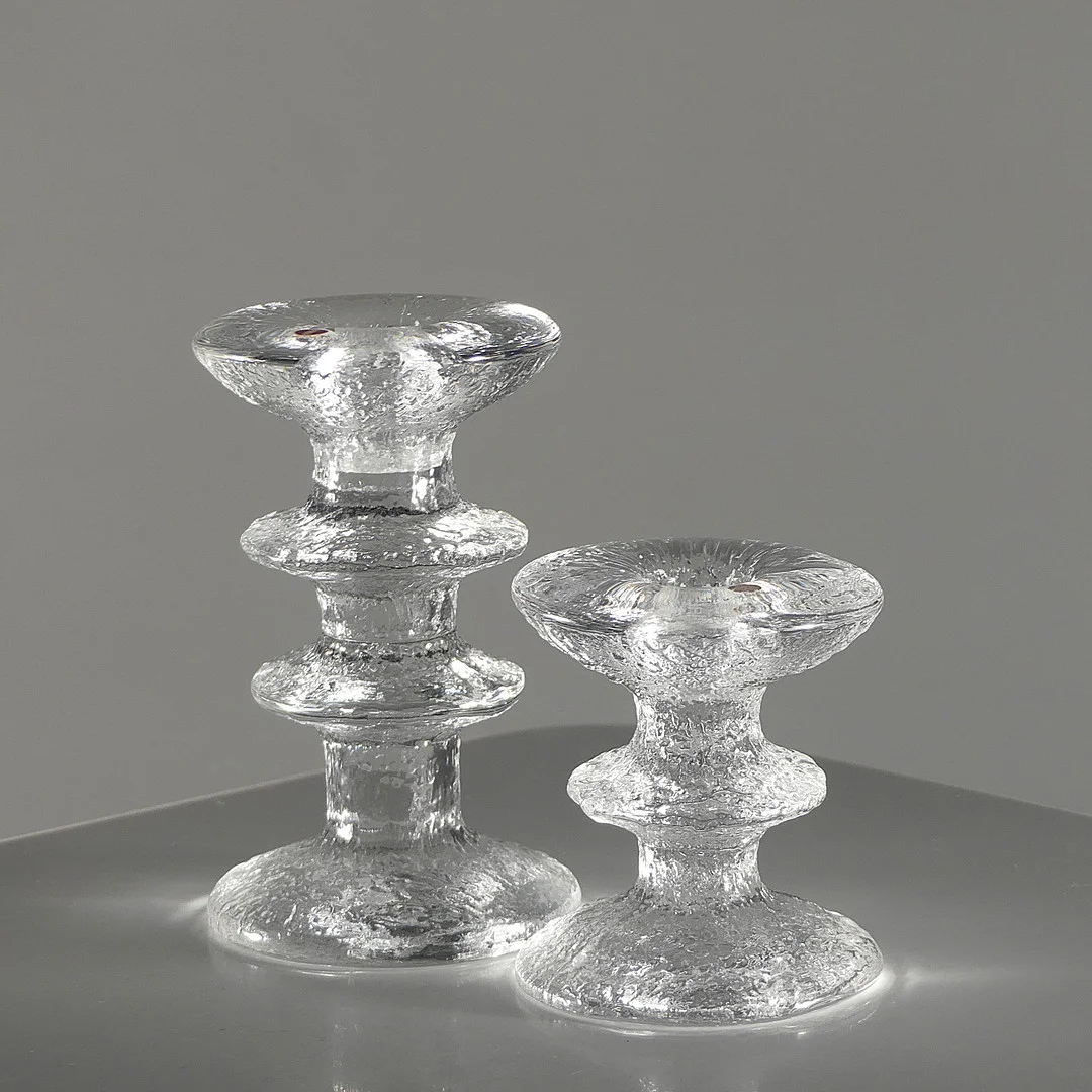 LJUSSTAKAR, 2 st, Festivo. Timo Sarpaneva. Iittala, Finland. — Utility glass — Lysekils Auktionsbyrå