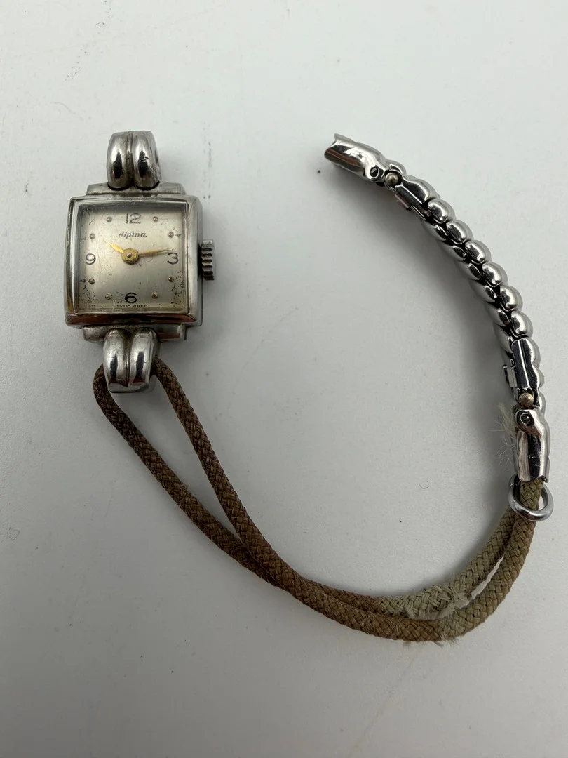 ALPINA, ambandsur, 1940-tal, manuell, stål. — Wristwatches — Skandia Auktion