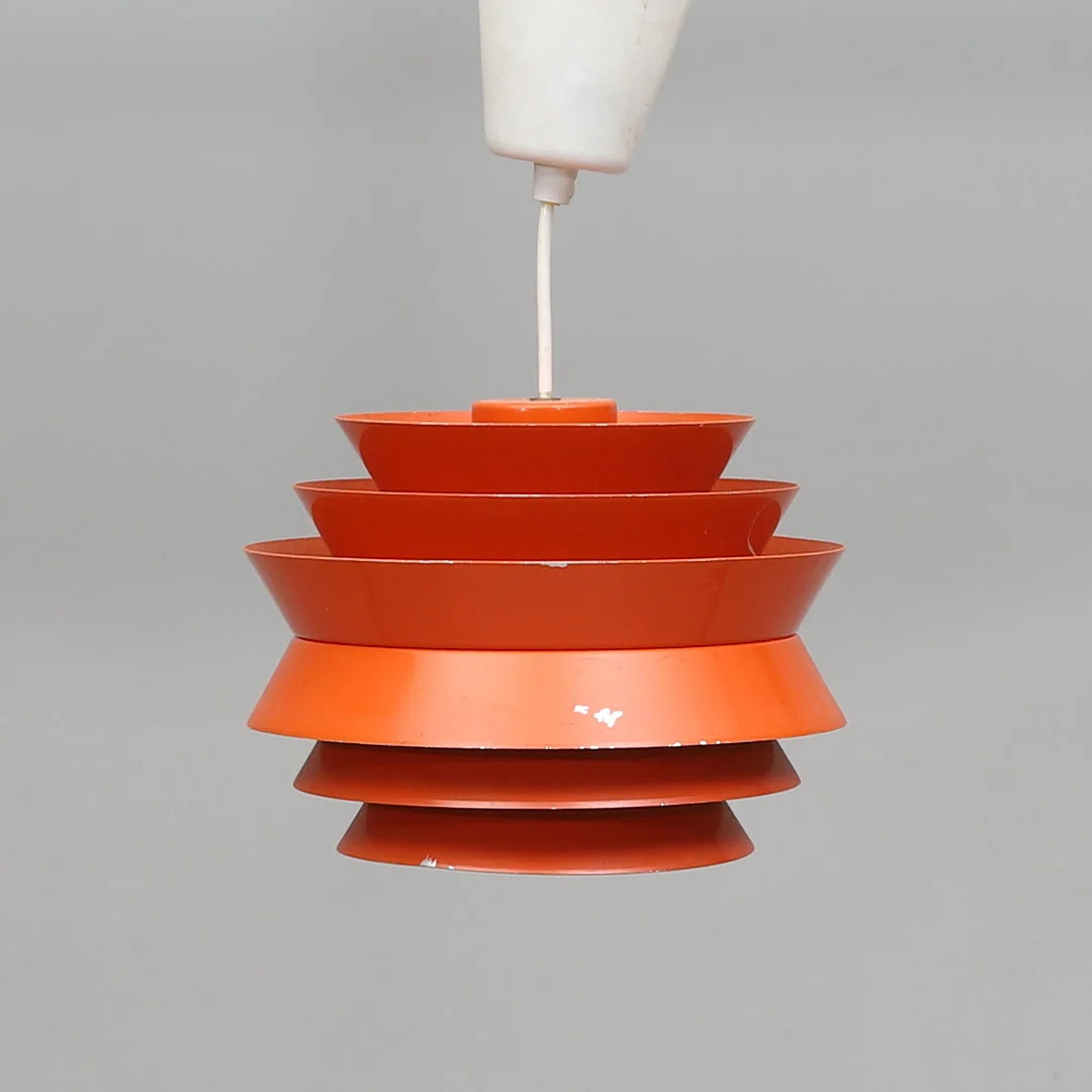 CARL THORE. Taklampa, plåt, "Trava", 1960/70-tal. — Ceiling lights — Gomér & Andersson Norrköping