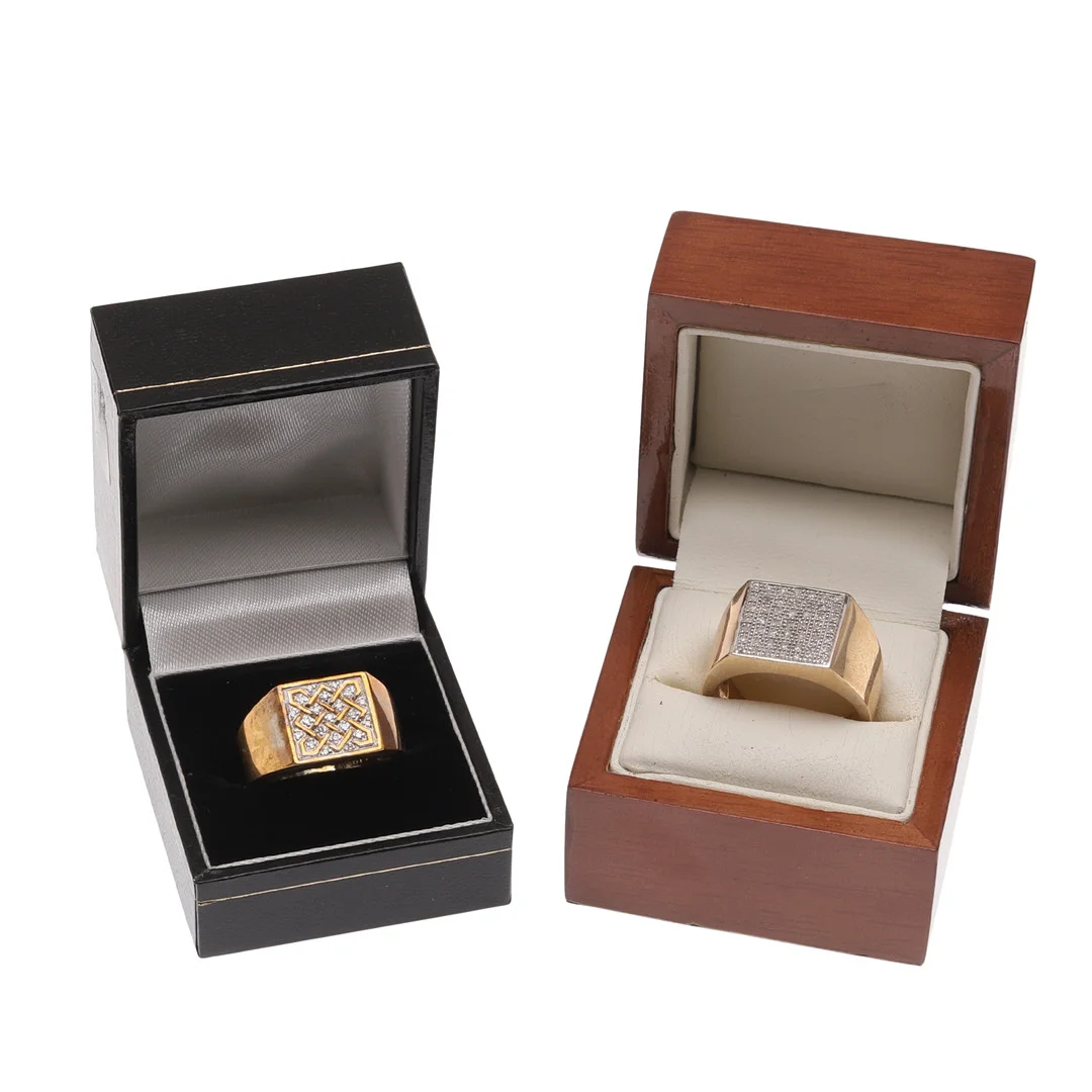 TWO GENTLEMANS 9CT GOLD AND DIAMOND RINGS. — Rings — Lawrences Auctioneers