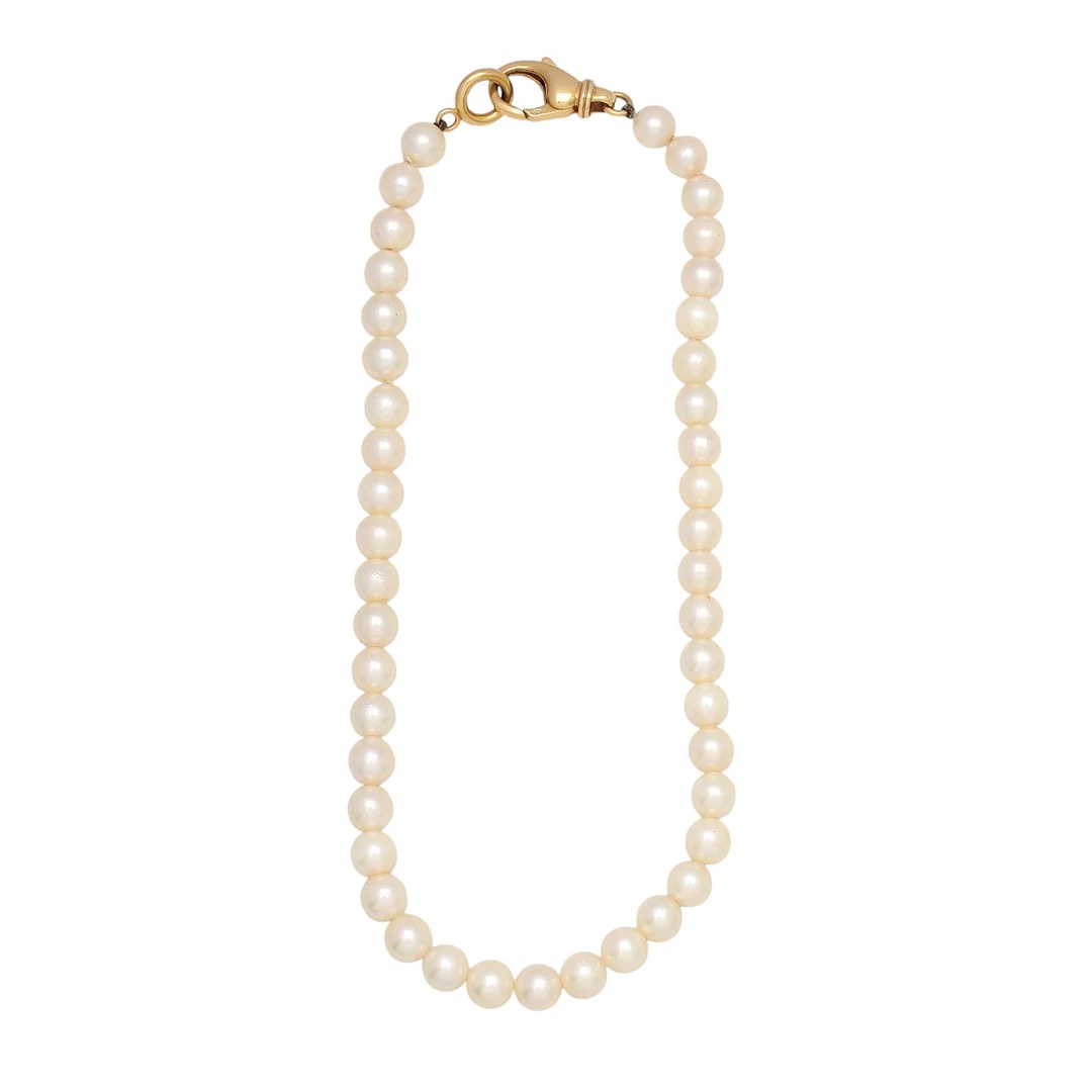 Pearls choker with gold clasp. — Necklace — Balclis