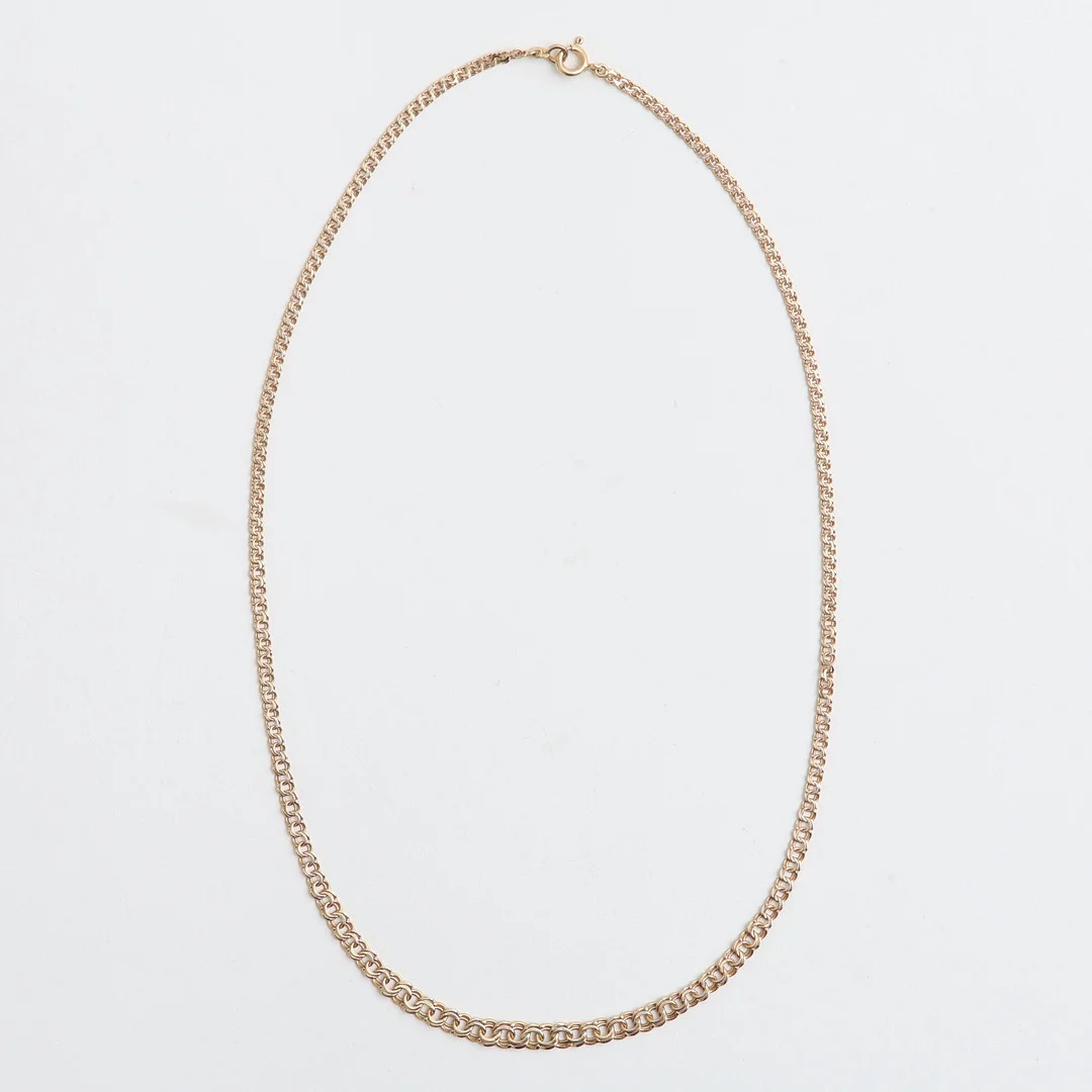 COLLIER, doserad bismark, 18 k guld, 7,28 gram. — Necklace — Auktionshuset Thelin & Johansson