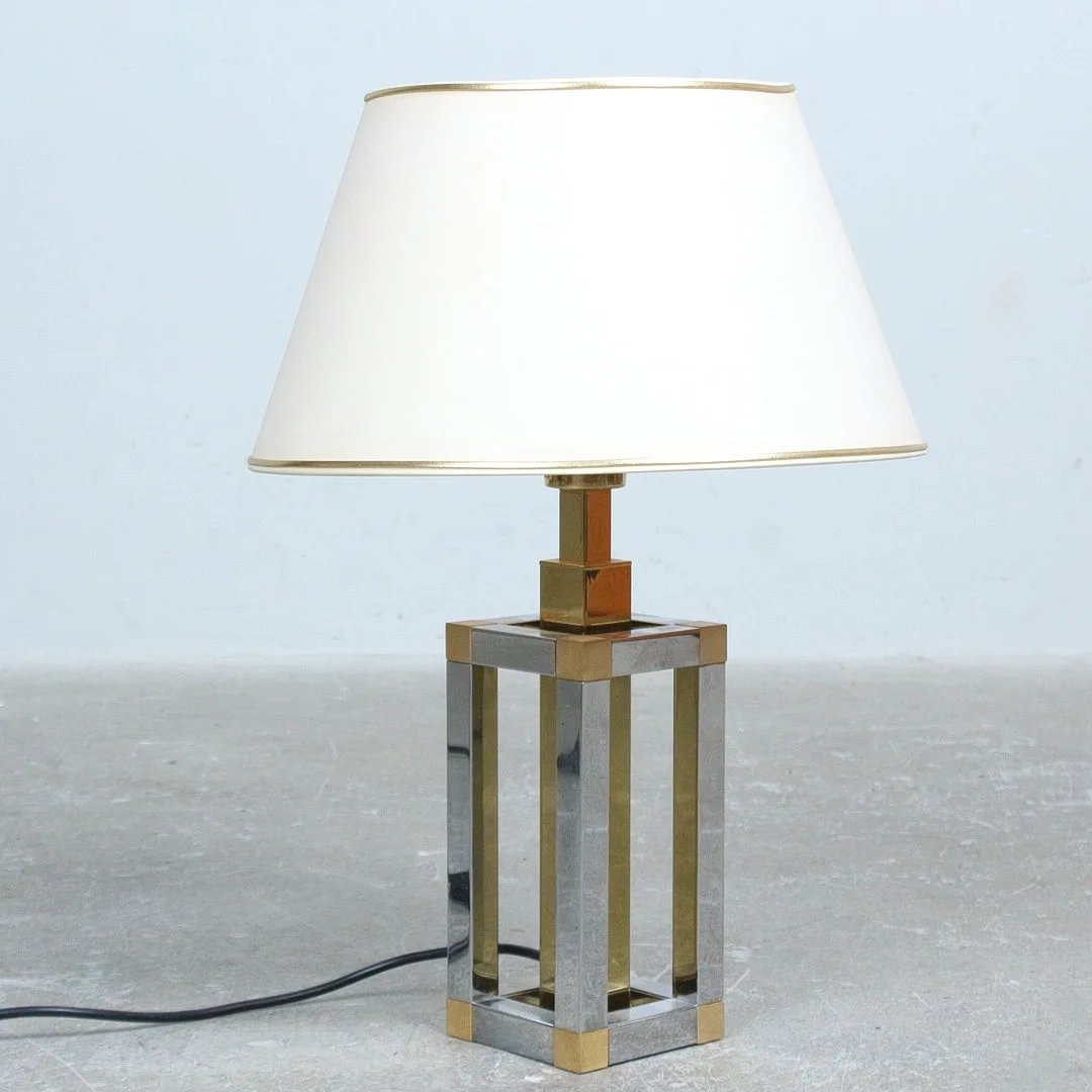 STEPHANE DEVIDTS. für WKR, Hollywood Regency Tischlampe der 1980er, Deutschland. — Table Lamps — Stockholms Auktionsverk Düsseldorf/Neuss