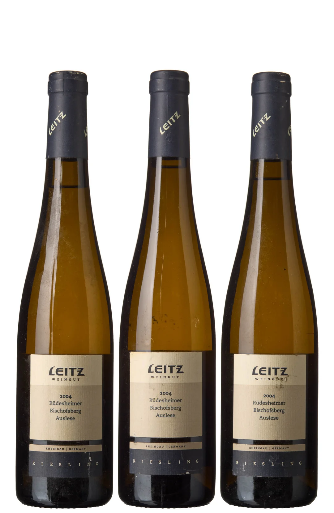 3 x 0,5 l Rüdesheimer Bischofsberg Riesling Auslese 2004, Leitz — 3 x 0,5 l Rüdesheimer Bischofsberg Riesling Auslese 2004, Leitz — Vin/Vin — Blomqvist