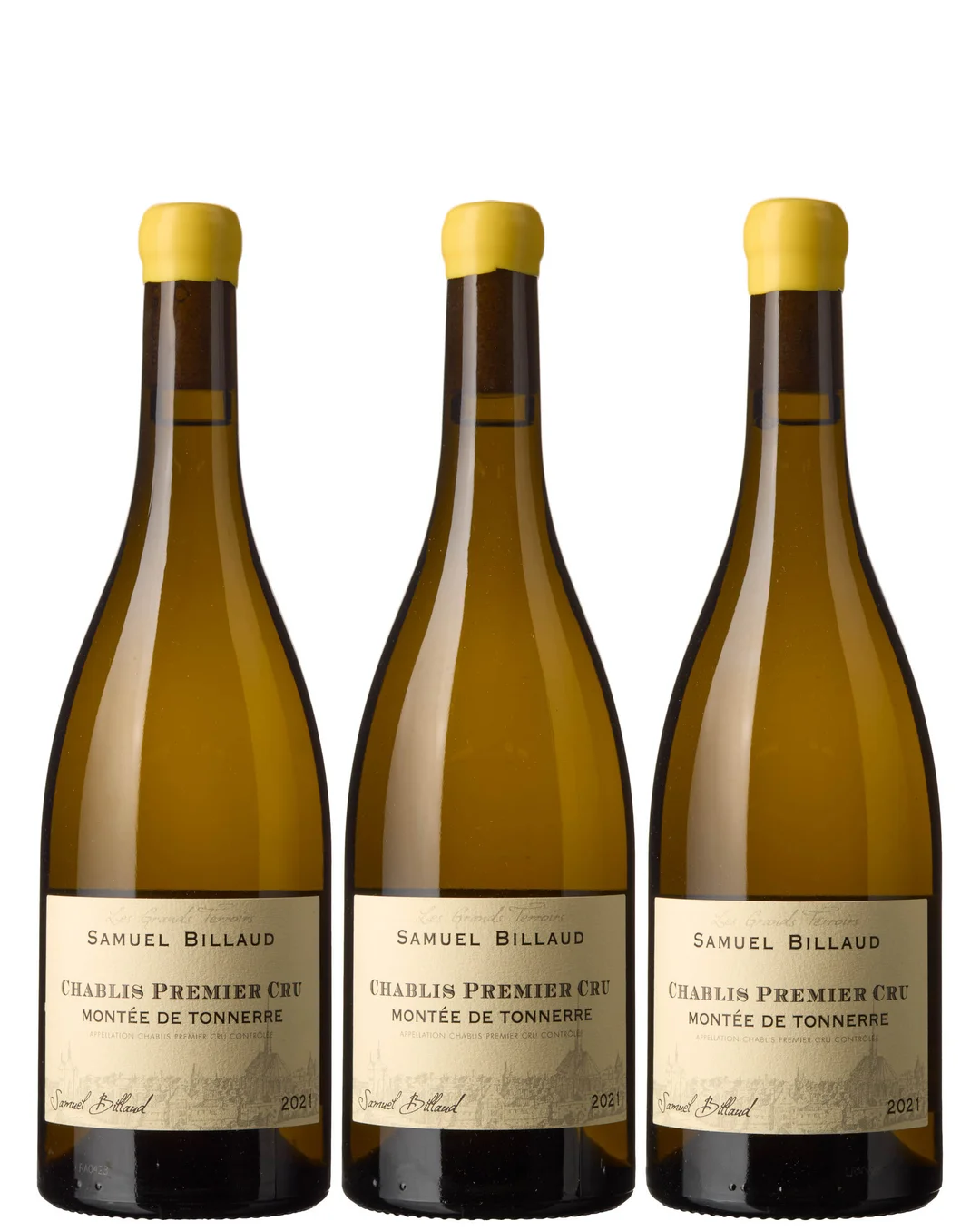 3 x Chablis 1er Cru Montee de Tonnerre 2021, Samuel Billaud — 3 x Chablis 1er Cru Montee de Tonnerre 2021, Samuel Billaud — Vin/Vin — Blomqvist