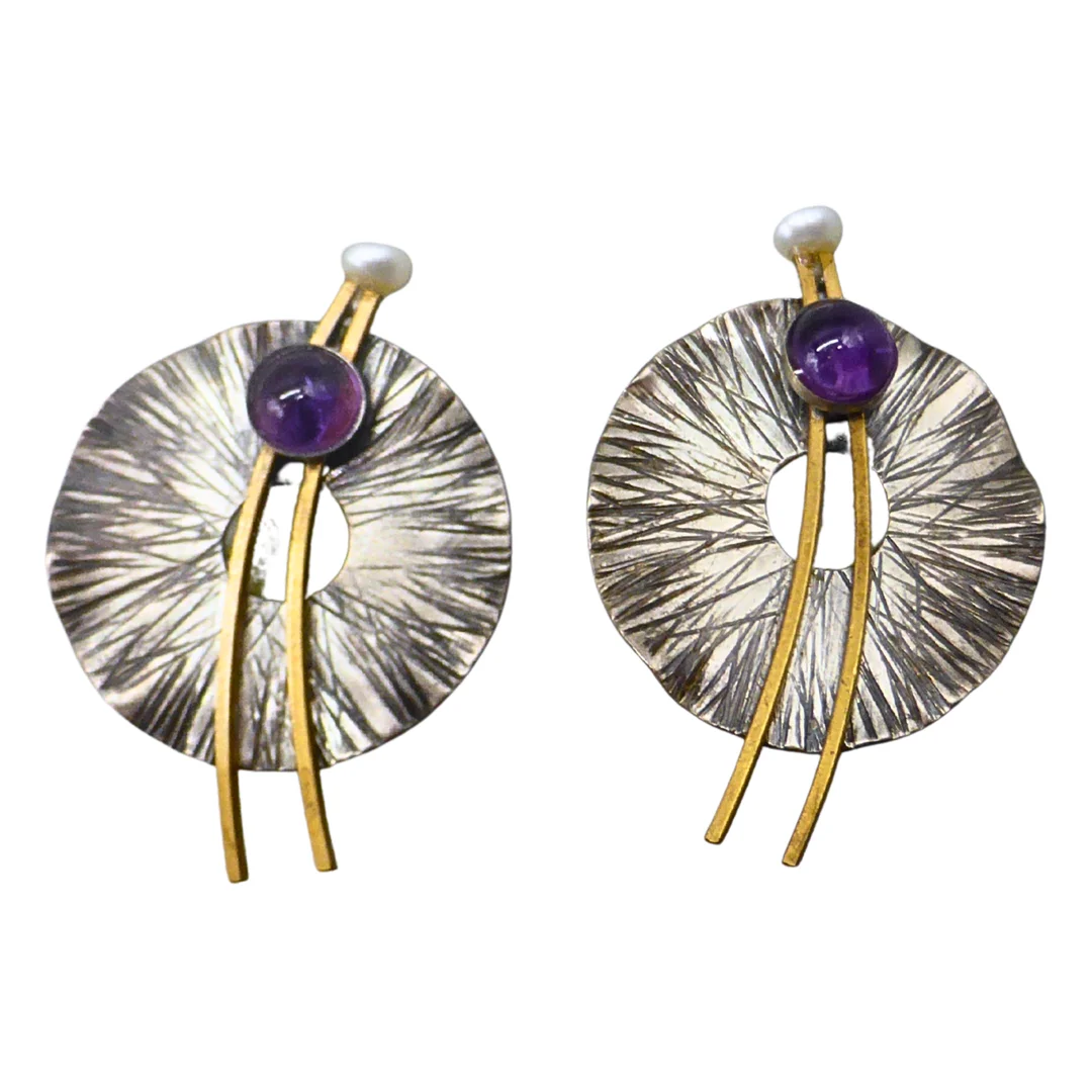OHRRINGE AUS 925ER SILBER MIT PERLEN. — Earrings — Auktionshaus Stuber's Hammerschlag