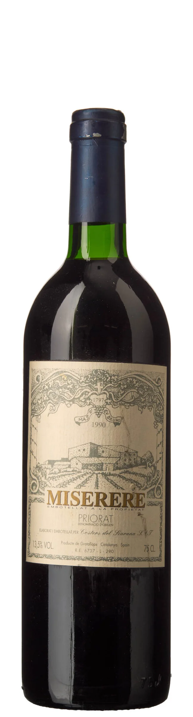 1 x Priorat Miserere 1990, Costers del Siurana — 1 x Priorat Miserere 1990, Costers del Siurana — Vin/Vin — Blomqvist