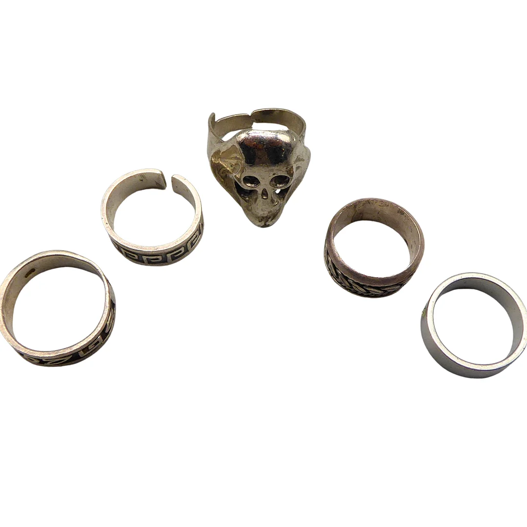 5 RINGE AUS 925ER SILBER. — Rings — Auktionshaus Stuber's Hammerschlag