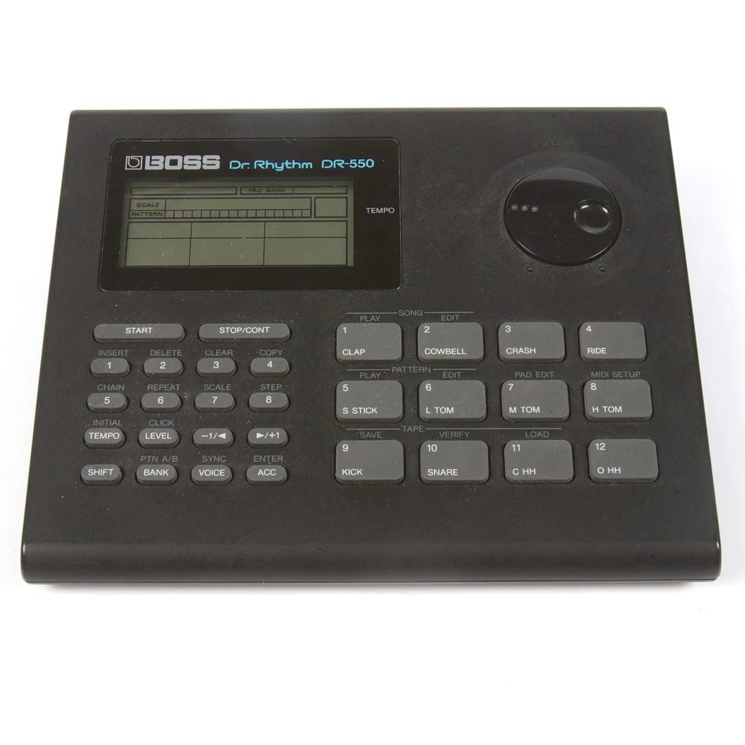 TRUMMASKIN, Boss/Roland DR-550 Dr. Rhythm. 1980/90-tal. — Modern consumer electronics — Stadsauktion Sundsvall