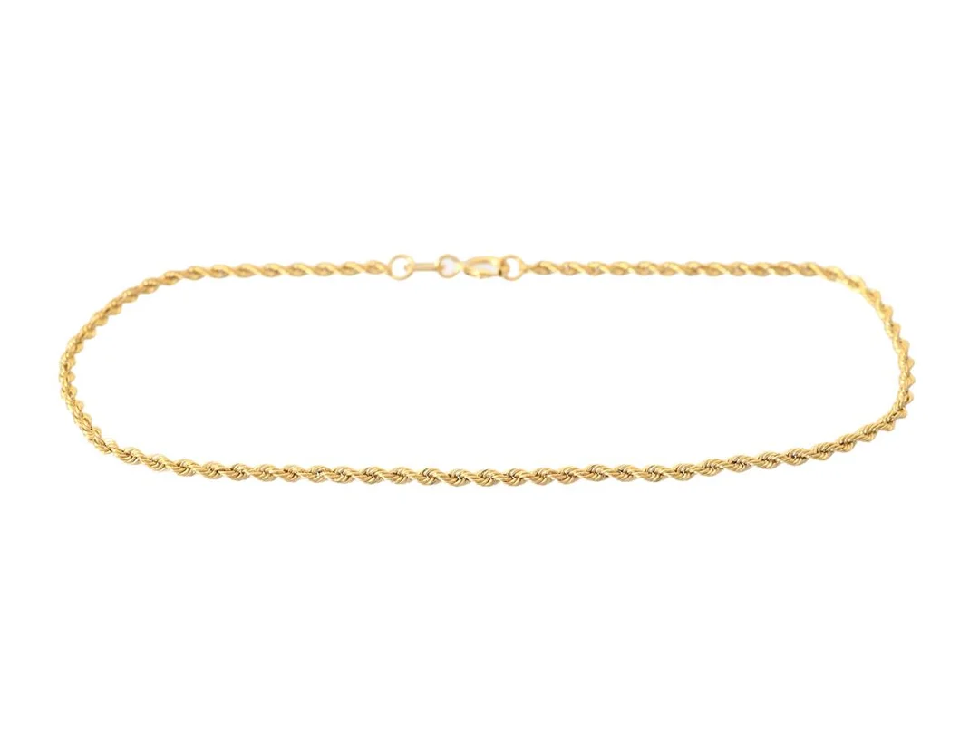 ARMBAND, 14K guld, cordell, längd 19 cm, vikt ca 0,5 g. — Smycken/Armband — Kaplans