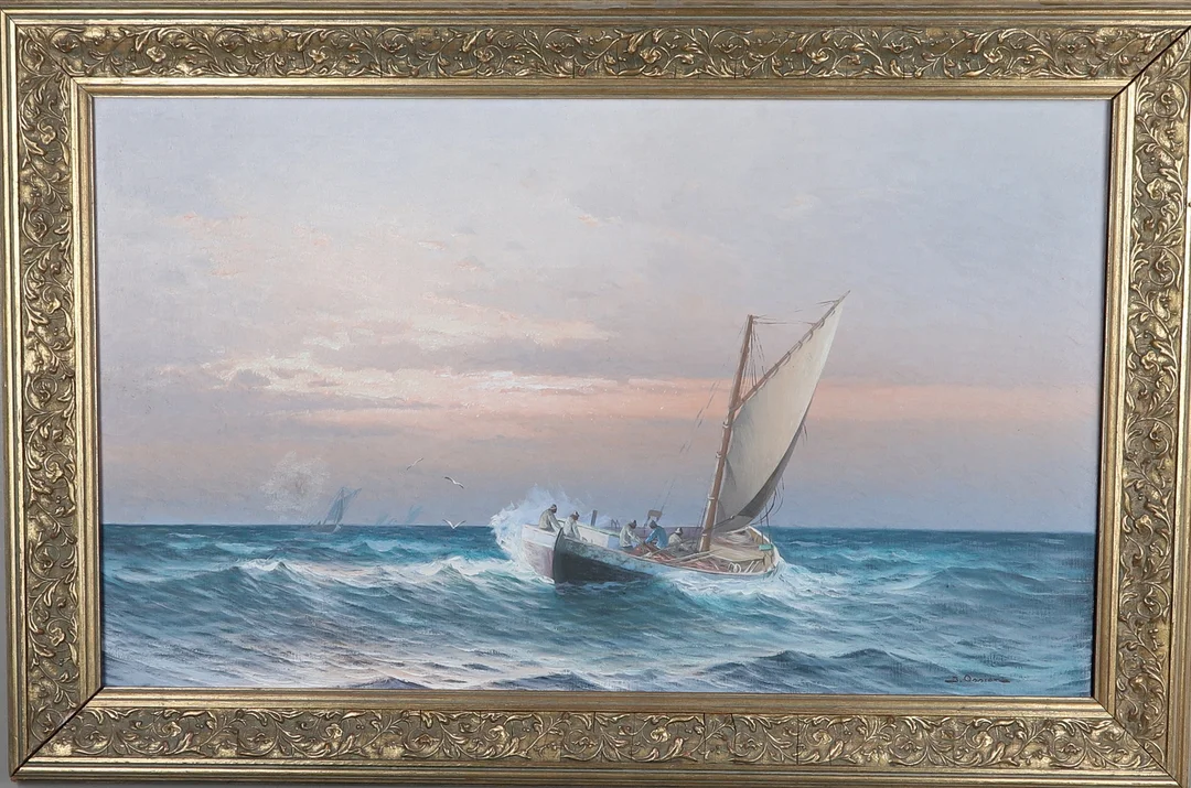 JOHAN OSSIAN-ANDERSSON. olja på duk, signerad. — Paintings — Gomér & Andersson Norrköping