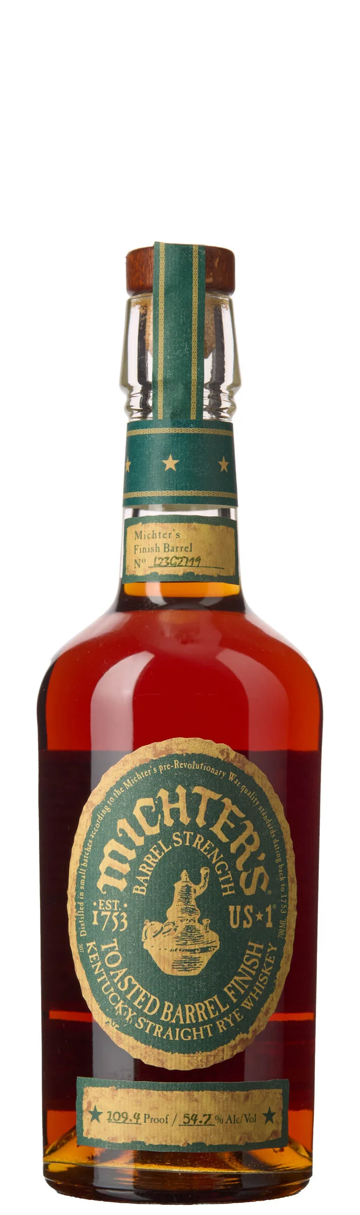 1 x Michter's Kentucky Straight Rye Whisky Toasted Barrel Finish NºL23G2719 — 1 x Michter's Kentucky Straight Rye Whisky Toasted Barrel Finish NºL23G2719 — Vin/Brennevin — Blomqvist