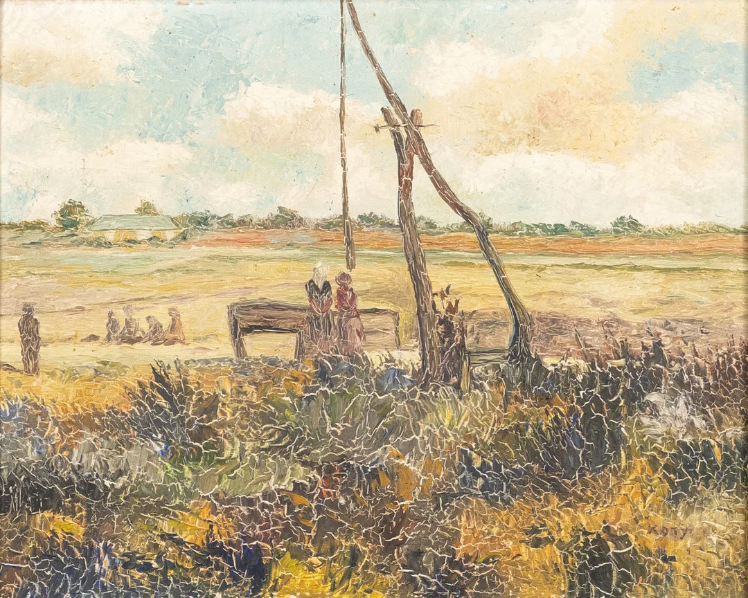 OIDENTIFIERAD KONSTNÄR. olja på pannå, signerad "Koty". — Paintings — Karljohan Auktioner