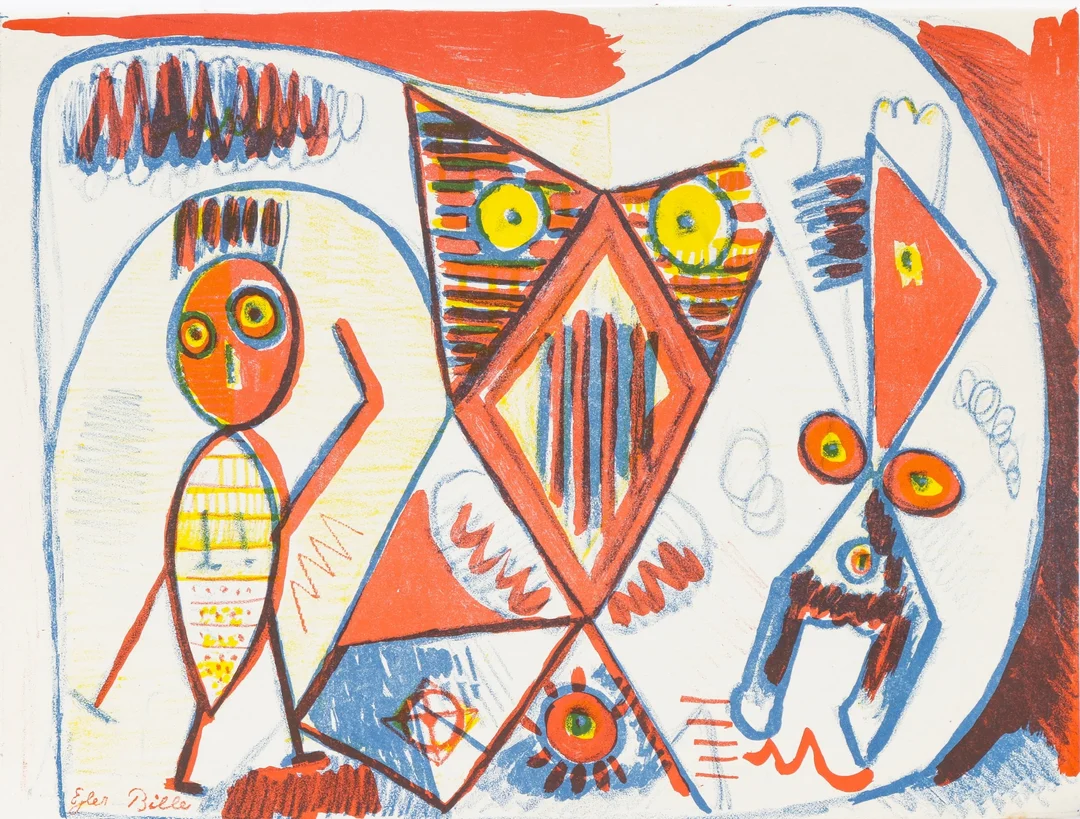Eljer Bille. Lithographic print from Helhesten.1942 — Paintings and sculptures/Prints and photography — Lauritz