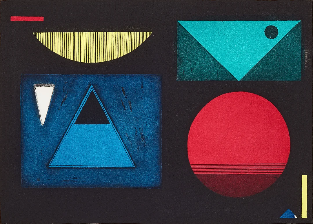 CURT BURSTRÖM. "Nocturne", färgetsning. — Engravings & Prints — Stockholms Auktionsverk Magasin 5