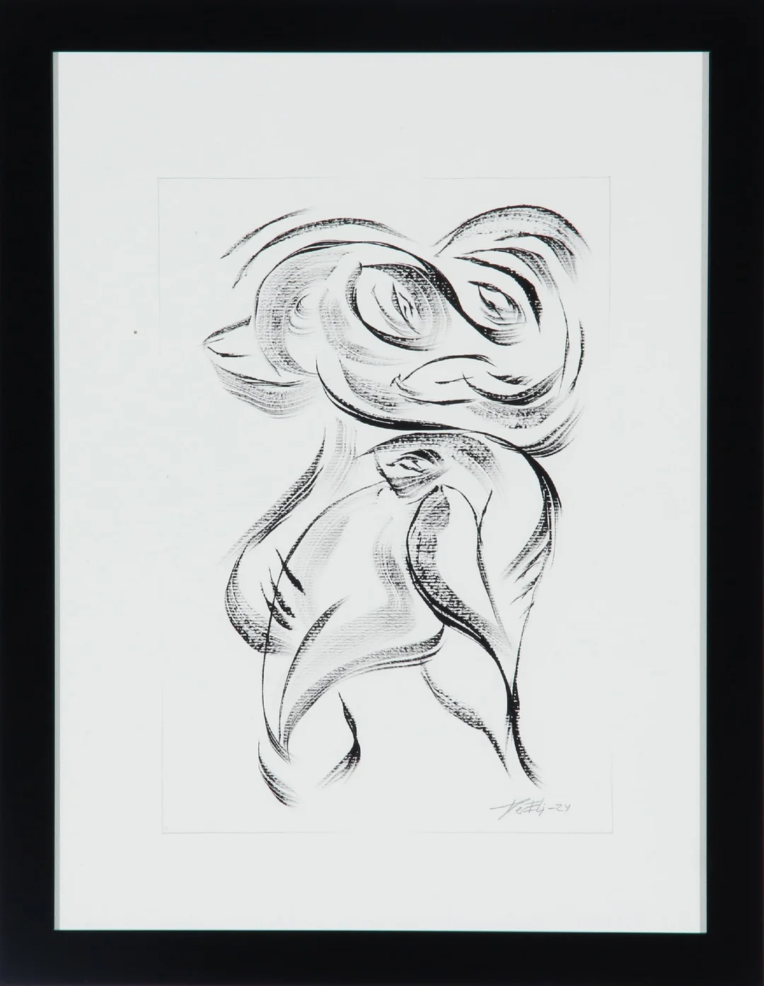 Per Eli. Figure composition, ink drawing — Paintings and sculptures/Drawings — Lauritz