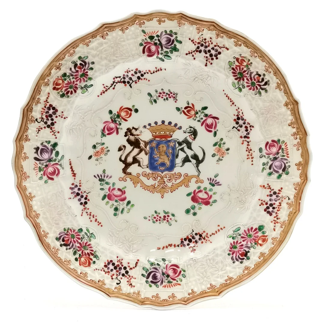 FRENCH SAMSON ARMOURIAL PLATE. — European — Acreman St Auctioneers & Valuers
