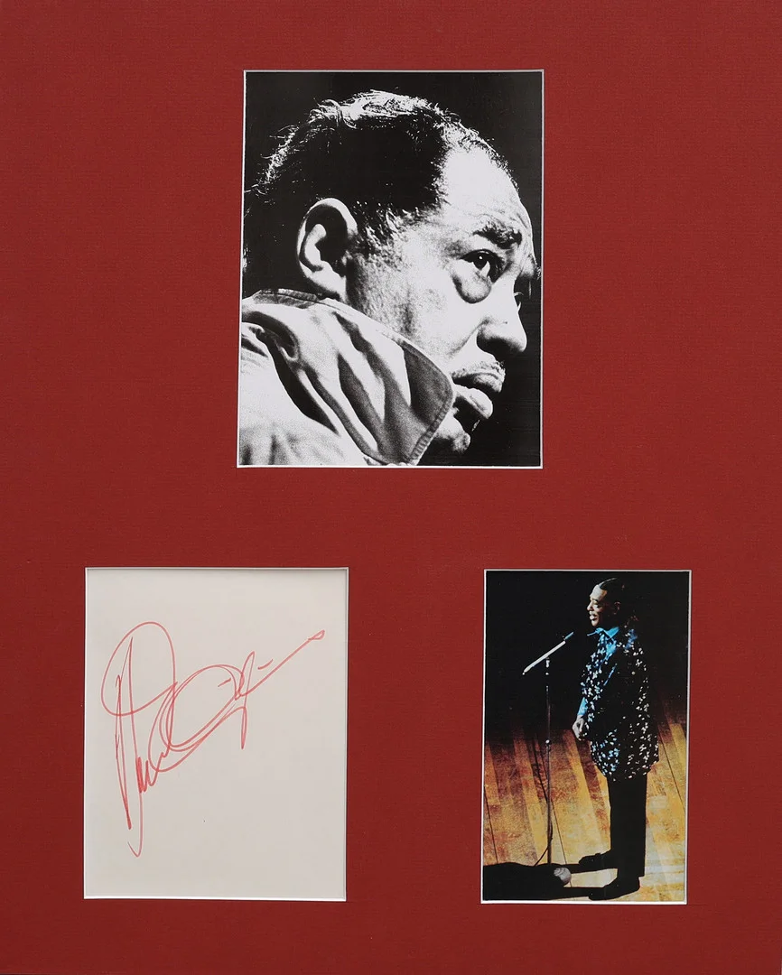 AUTOGRAF. DUKE ELLINGTON (1899-1974). AMERIKANS JAZZMUSIKER, PIANIST OCH KOMPOSITÖR. — Autographs & Manuscripts — Crafoord Auktioner Lund