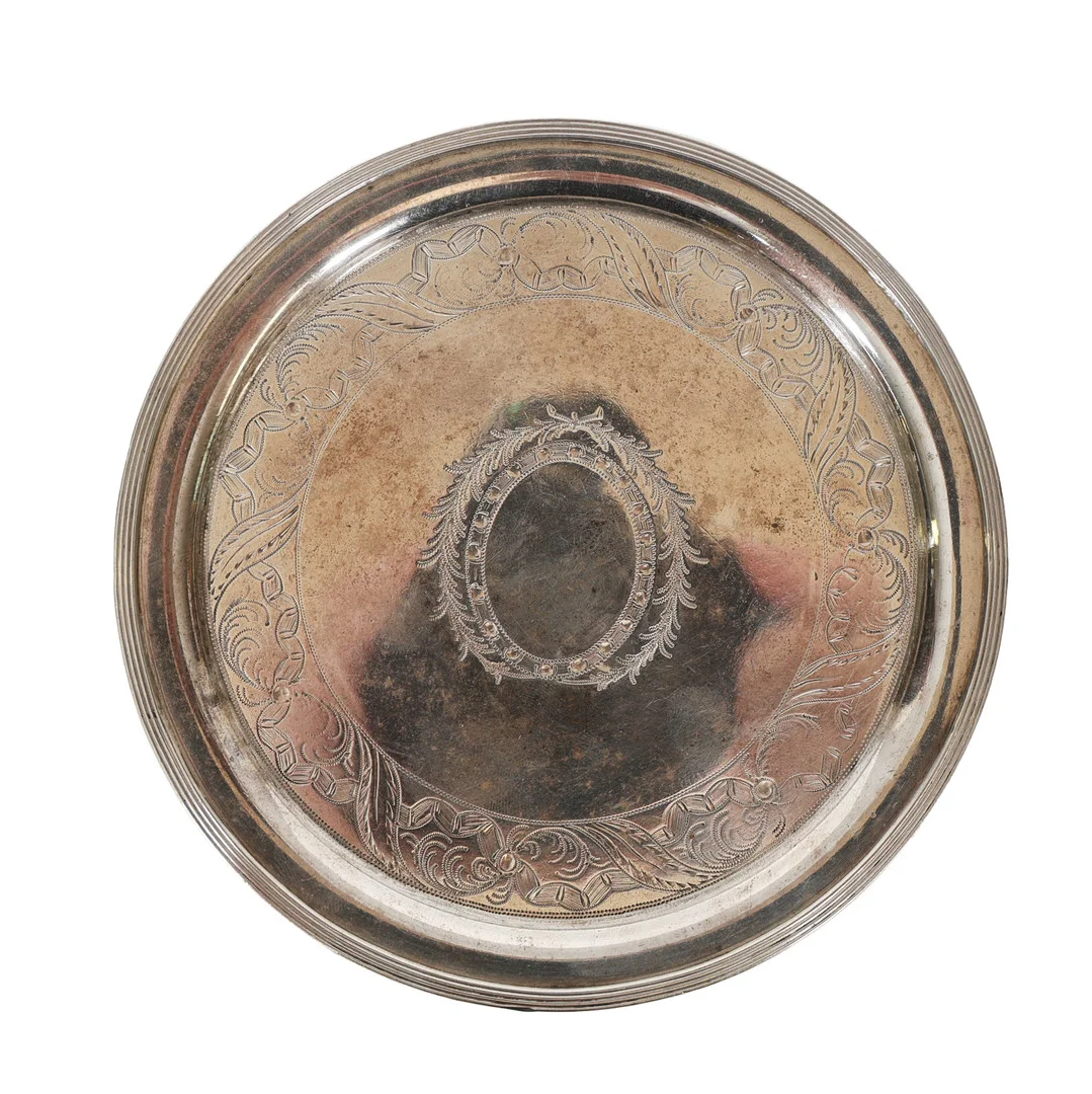 A GEORGE III SHEFFIELD PLATE BOTTLE TRAY, CIRCA 1800. — Silver — Bishop & Miller