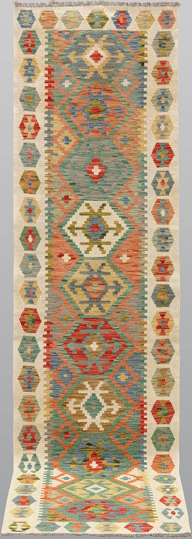 ORIENTMATTA. Kelim klassisk design, gallerimodell, 299 x 83 cm. — Carpets — Gomér & Andersson Norrköping