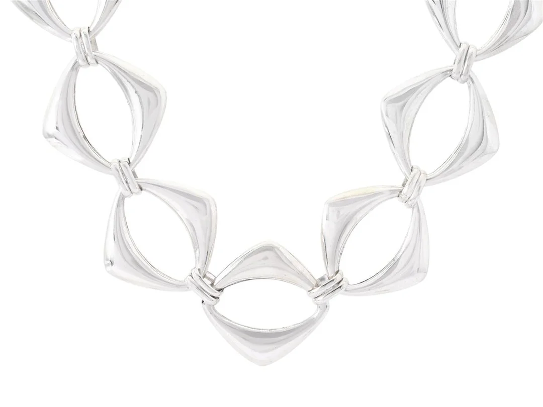 COLLIER, sterlingsilver, längd 48 cm, vikt ca 54,1 g. — Smycken/Collier — Kaplans