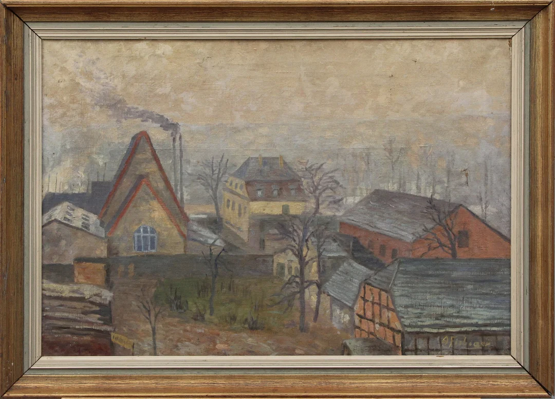 OIDENTIFIERAD KONSTNÄR. OLJA, på duk, signerad. — Paintings — Kalmar Auktionsverk