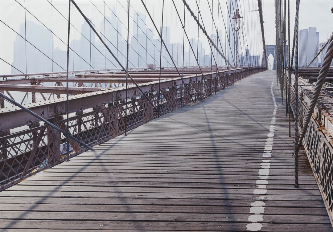 KONSTTRYCK "BROOKLYN BRIDGE" Jättetavla, modern. — Other — Kalmar Auktionsverk