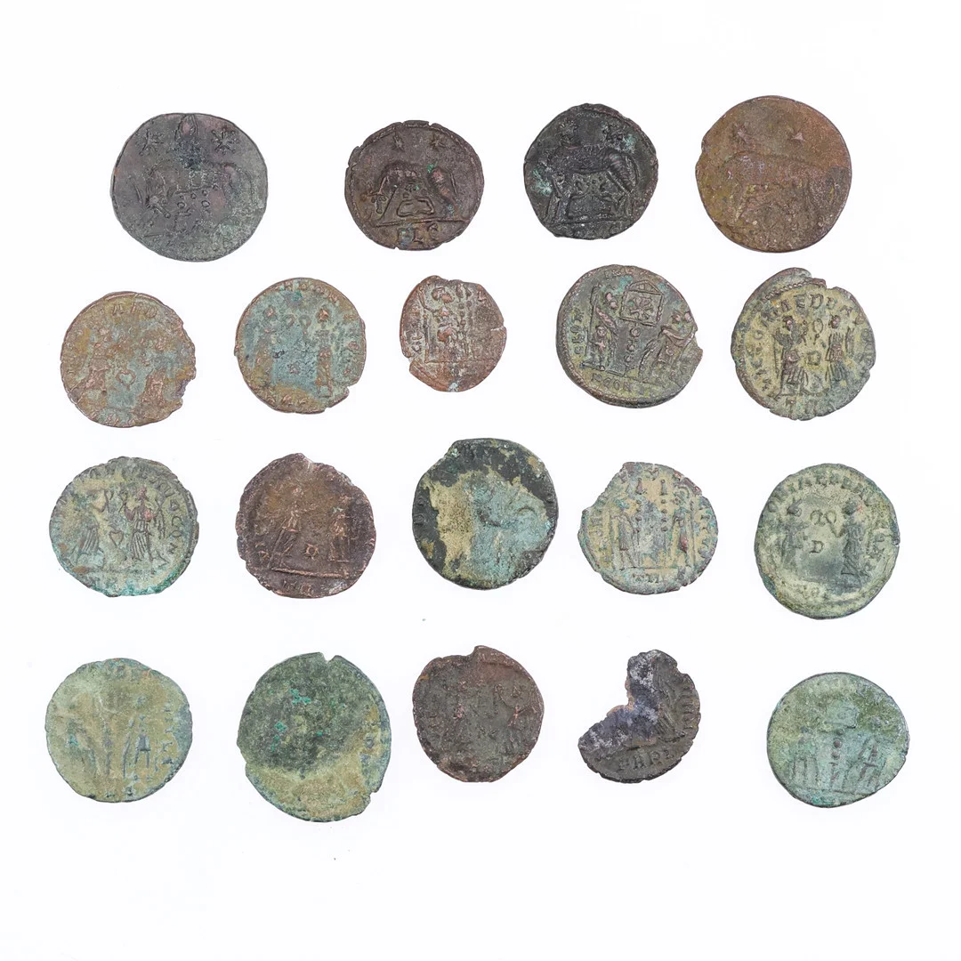 ROMAN COINS - BRONZE URBS ROMA COIN, CONSTANTINE AND OTHERS. (19). — Coins & Banknotes — Young's Auctions