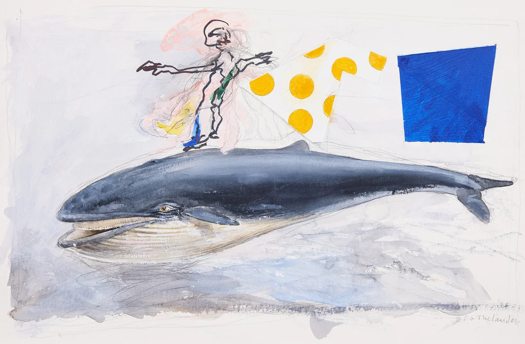 PG THELANDER. "Blåval". — Paintings — Stockholms Auktionsverk Fine Art