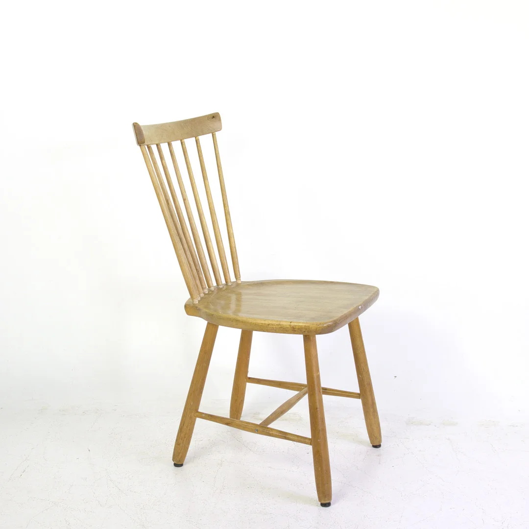 CARL MALMSTEN. Stol, "Lilla Åland", stavlimmad björk, brännmärkt Stolab 1990. — Armchairs & Chairs — Höganäs Auktionsverk