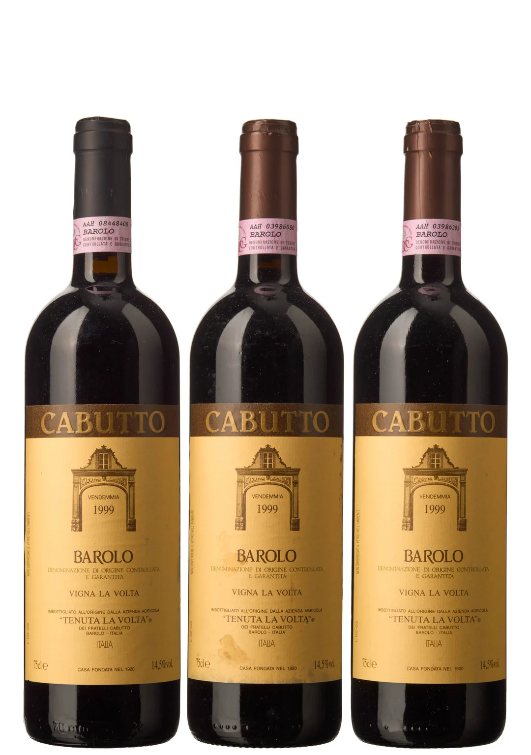 3 x Barolo Vigna La Volta 1999, Tenuta La Volta / Cabutto — 3 x Barolo Vigna La Volta 1999, Tenuta La Volta / Cabutto — Vin/Vin — Blomqvist