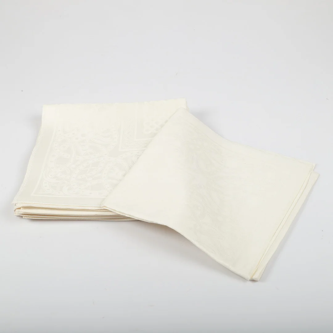 SIGNE SOHLMAN. Servetter, 9 stycken, "Drakmönstret", linne, Almedahls. — Textiles — Helsingborgs Auktionskammare