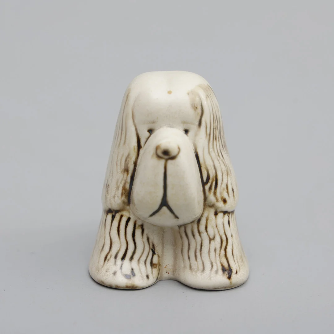 LISA LARSON. Figurin, "Spaniel" ur serien Kennel, stengods, Gustavsberg. — European — Södermanlands Auktionsverk