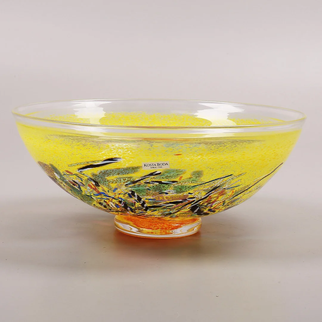 BERTIL VALLIEN. Skål, glas "Satellite", Kosta Boda. — Utility glass — Växjö Auktionskammare