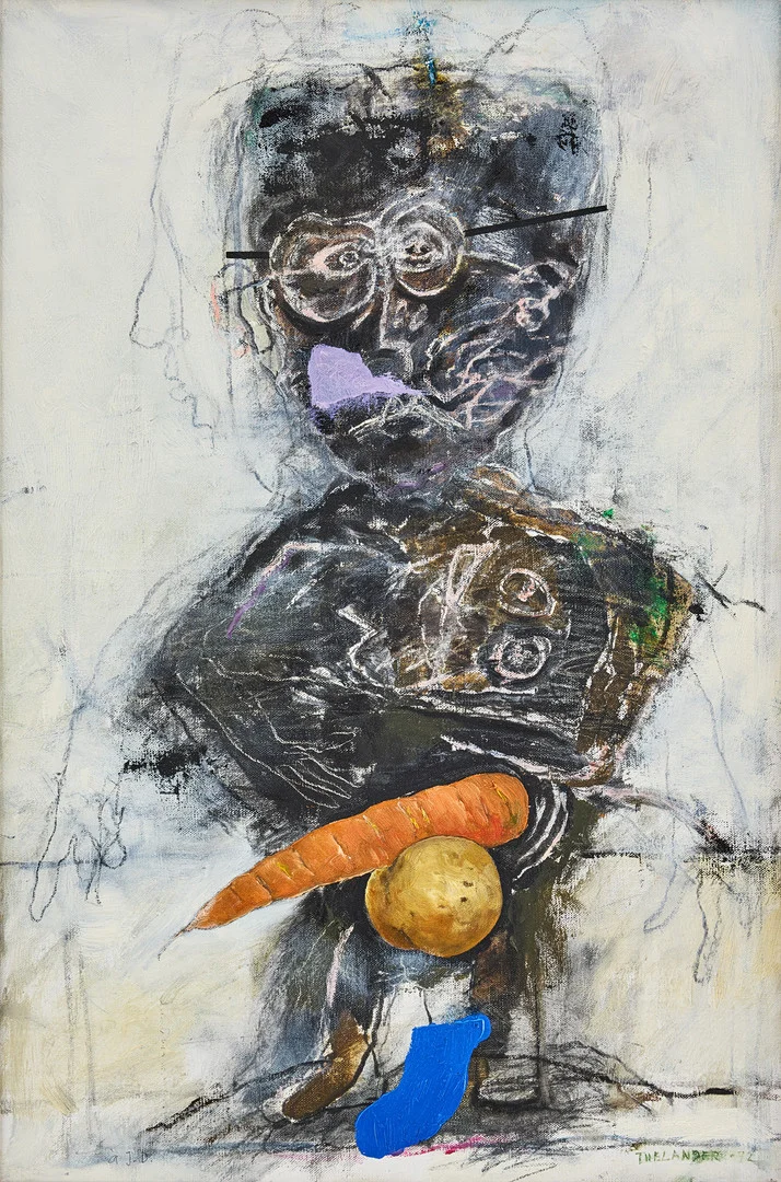 PG THELANDER. "Man, potatis". — Paintings — Stockholms Auktionsverk Fine Art