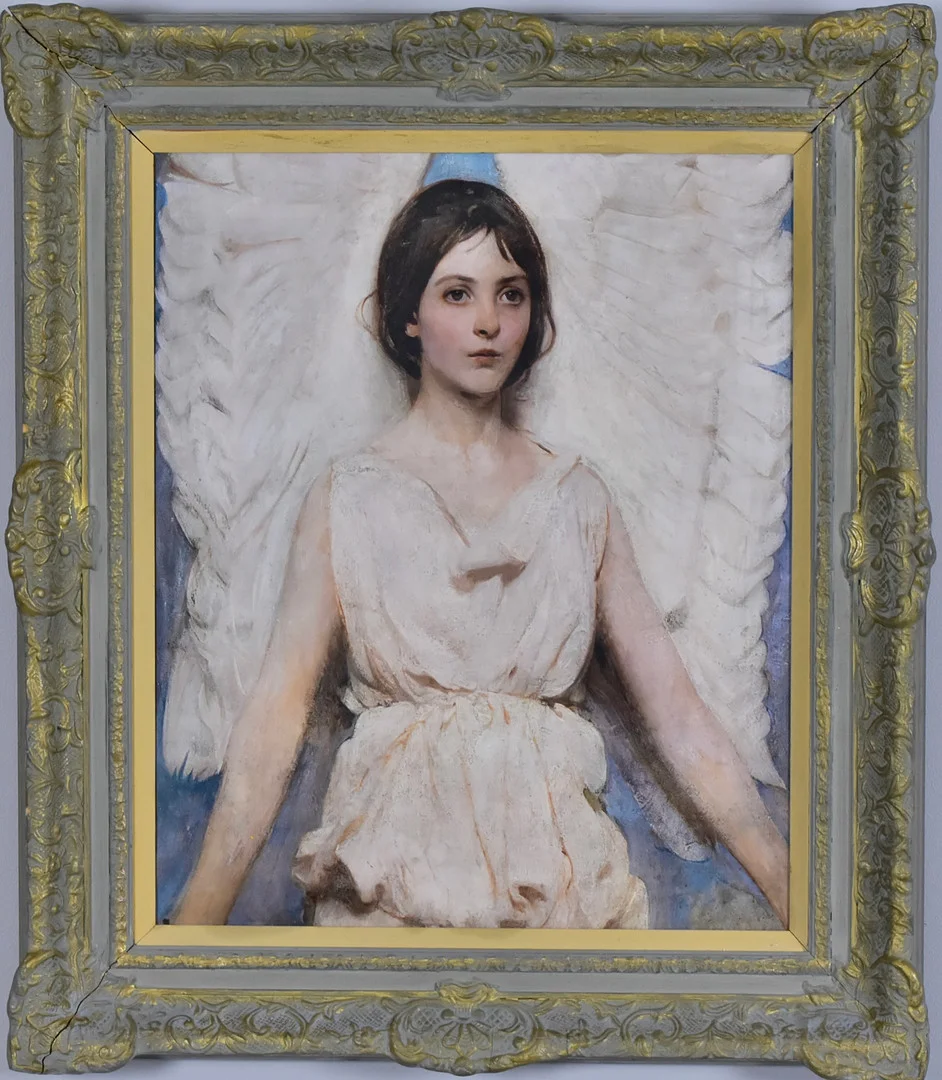 ABBOT ANDERSSON THAYER. EFTER. gicléetryck på duk, "Angel". — Engravings & Prints — Halmstads Auktionskammare