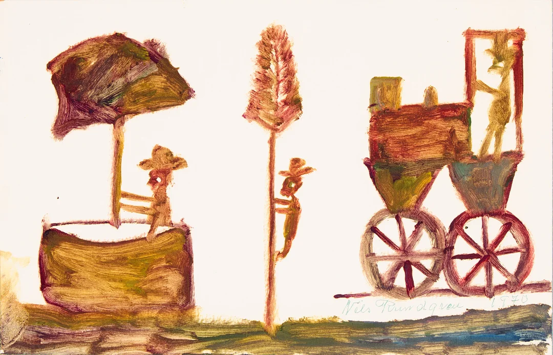 NILS RUNDGREN. "Björnjägarn", segel. — Paintings — Uppsala Auktionskammare