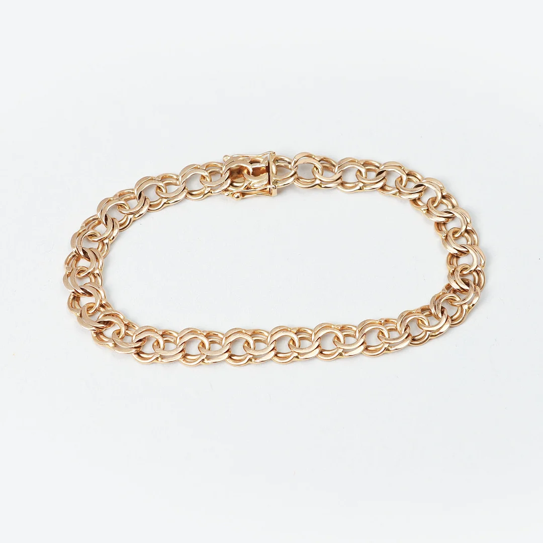 ARMLÄNK, 18k guld, vikt ca 19,5 gram. — Bracelets — Göteborgs Auktionsverk