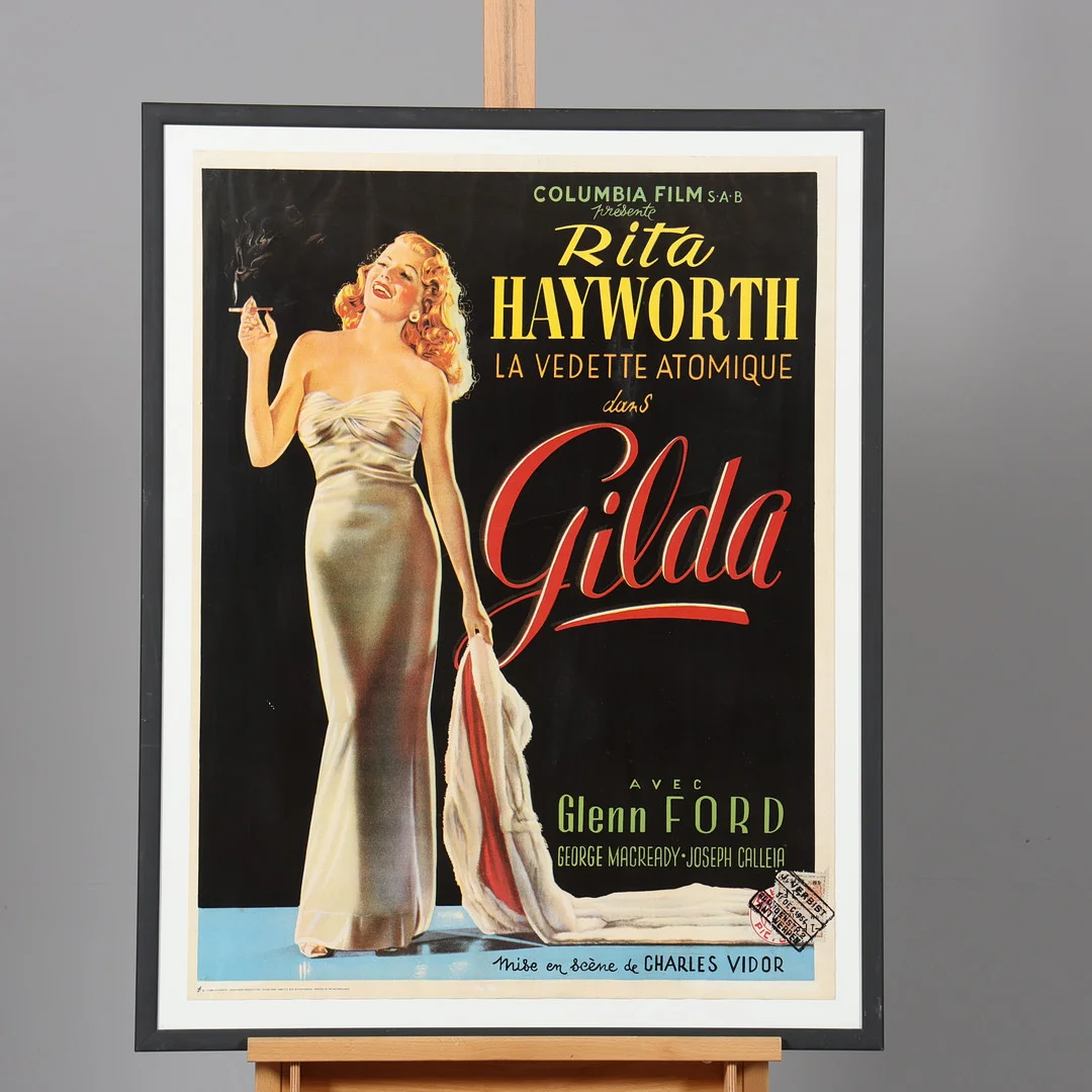 FILMAFFISCH, "Gilda", John Faber production, Nederländerna. — Engravings & Prints — Borås Auktionshall
