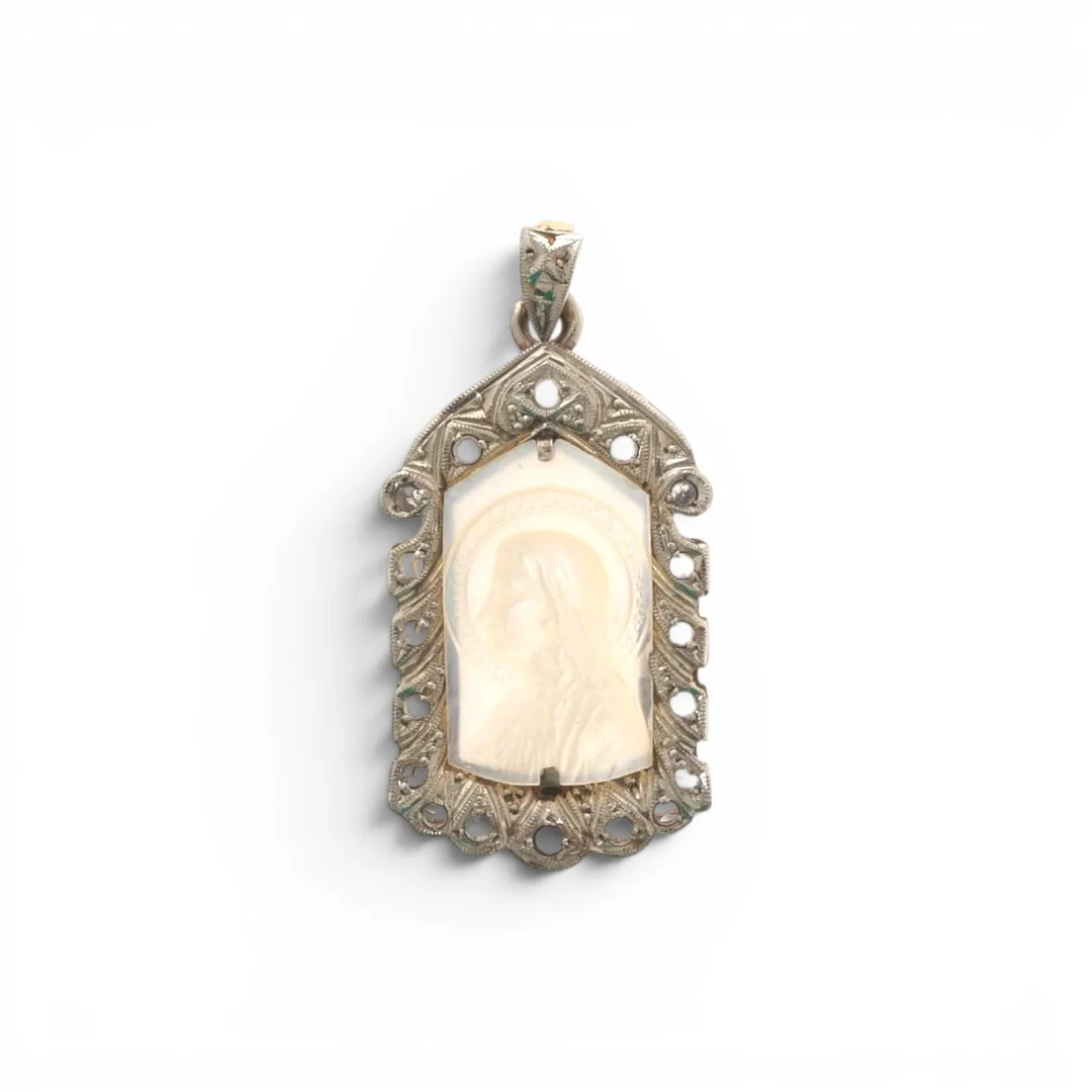 Art Deco devotional medal, circa 1940. — Brooches & Pendants — Balclis