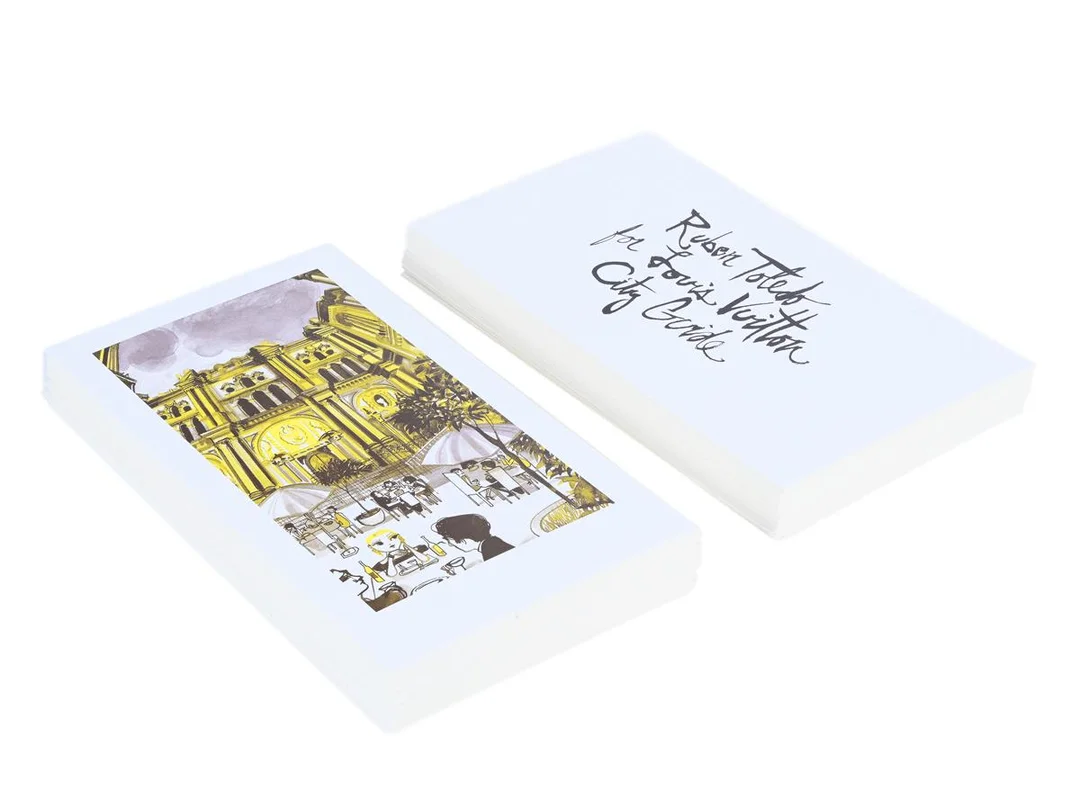 LOUIS VUITTON, POSTCARDS, Ruben Toledo 100 st, Cityguide, 12x7,5x21 cm. Good Condition. — Övrigt/Övrigt — Kaplans